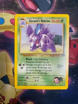 Giovanni's Nidorino 45/132 Gym Challenge Pokemon Card LP - Image 1