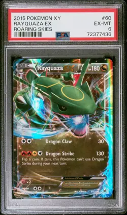 Rayquaza Ex Pokemon Xy Roaring Skies 60 NM PSA 6 - Image 1