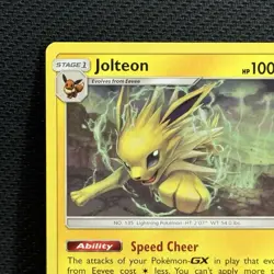 Pokemon Sun & Moon Cosmic Eclipse Jolteon Card #70/236 LP - Image 2