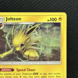 Pokemon Sun & Moon Cosmic Eclipse Jolteon Card #70/236 LP - Image 3