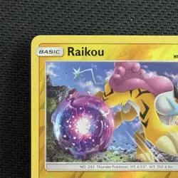 Pokemon Lost Thunder Reverse Holo Raikou Card #79/214 LP - Image 2