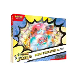 Pokemon TCG Mega Evolution Ascended Heroes Mega Feraligatr EX Box - PRE-SALE - Image 1