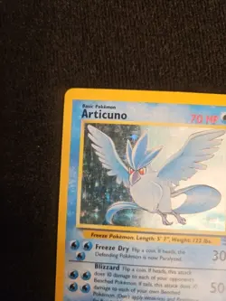Pokemon TCG Articuno Holo Rare Card 2/62 Base Set Fossil 1999 HP - Image 3