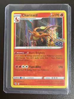 Charizard 10/78 Pokemon GO Set Holo Rare Pokemon Card TCG 2022 - Image 1