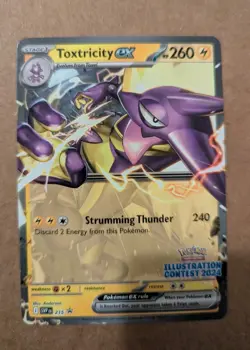 Toxtricity EX Illustration Contest 2024 Promo 215 Pokemon TCG NM - Image 1