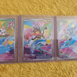 Rowlet, Litten & Popplio First Partner Illustration Collection Promo Set Pokemon - Image 3