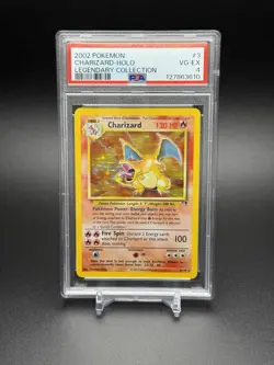 2002 Pokemon Legendary Collect. Charizard Holo Rare 3/110 VG - EX PSA 4 - Image 1