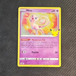 Pokemon 25th Anniversary Basic Regular Mew 011/025 English Card Lot of 4 - Image 5