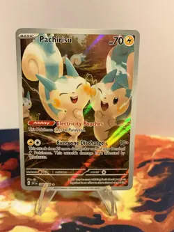Pokemon TCG Scarlet & Violet Pachirisu 208/198 Illustration Rare - Image 2