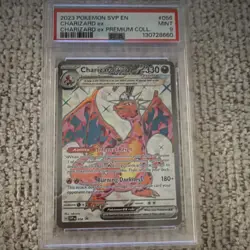 Pokemon TCG Charizard ex 056 SVP Scarlet & Violet Promo Holo EX PSA 9 - Image 1