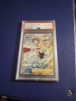 PSA 10 Gem - Korrinas Focus 160/163 Battle Styles Pokemon Full Art Trainer - Image 1