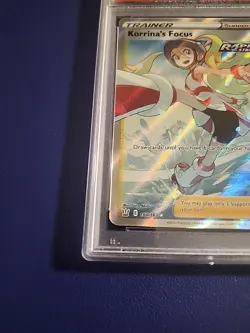 PSA 10 Gem - Korrinas Focus 160/163 Battle Styles Pokemon Full Art Trainer - Image 3