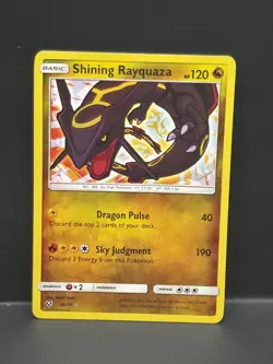Pokemon TCG Shining Rayquaza Holo Rare Card Shining Legends 56/73 - Image 1