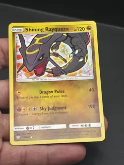 Pokemon TCG Shining Rayquaza Holo Rare Card Shining Legends 56/73 - Image 3