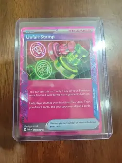 Pokemon S&V Twilight Masquerade Unfair Stamp 165/167 ACE SPEC Rare - NM - Image 2