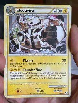 POKEMON ELECTIVIRE 20/102 RARE TRIUMPHANT MP CARD - Image 1