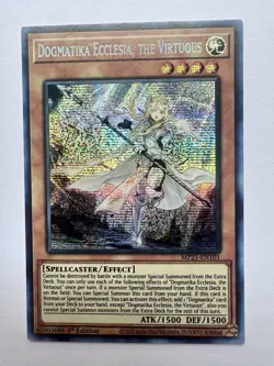 *** DOGMATIKA ECCLESIA, THE VIRTUOUS *** SECRET RARE MP21-EN101 YUGIOH! - Image 1
