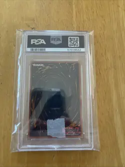 YU-GI-OH! yugioh Tri-Horned Dragon LOB-000 Secret Rare 1st Edition PSA9 - Image 2