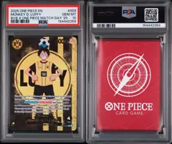 2025 ONE PIECE PROMOS BVB X MATCH DAY 2025 #003 MONKEY D. LUFFY PSA 10 - Image 3