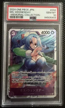 One Piece CCG MS. Wednesday #034 Japanese PSA 10 - Image 1