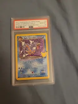 2021 Pokemon Celebrations Dark Gyrados PSA 10 Gem Mint 8/82 25th Anniversary - Image 1