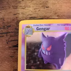 Gengar 5/62 Fossil Unlimited Rare Pokemon TCG LP - Image 2