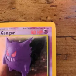 Gengar 5/62 Fossil Unlimited Rare Pokemon TCG LP - Image 3