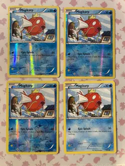 Pokemon TCG - 4x Magikarp 19/98 Ancient Origins, 3 Reverse, 1 Regular Common LP - Image 1