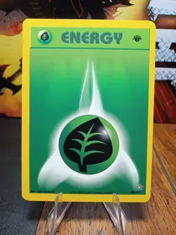 2000 Pokemon Neo Genesis 1st Edition Green Leaf/Grass Energy #108 Extremely LP - Image 1