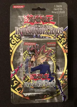 Yu-Gi-Oh! INVASION OF CHAOS Blister Booster Pack 1st EDITION 1996 Konami RARE 🔥 - Image 1