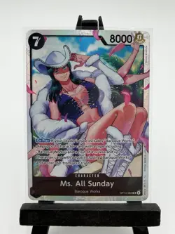 Ms. All Sunday OP14-084 The Azure Sea's Seven Foil One Piece TCG - Image 1