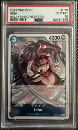 2023 One Piece CCG Hina #050 OP-05 Awakening of the New Era Japanese PSA 10 - Image 1