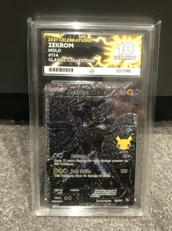 Zekrom Full Art Card 114/114 - Pokemon TCG Celebrations Ace Gem Mint 10 - Image 1