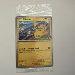 Pikachu - 190 (World Championships 2024) SEALED PROMO Pokemon Card Non Holo - Image 1