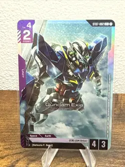 Gundam Exia C+ Alt ST07-002 Gundam TCG Card Foil Celestial Drive ENG - Image 1