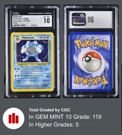 Pokemon TCG Base Set Poliwrath 13/102 Holo Mint CGC 10 GEM MINT Pokemon Card - Image 3
