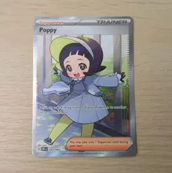 Pokemon Poppy 220/197 Trainer Obsidian Flames TCG Card - Image 3