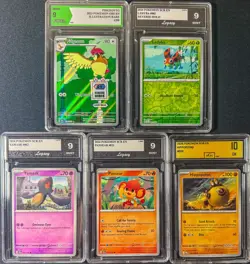 Pokemon TCG 5 Card Graded Slab Lot Gem Mint 10s Holos/Reverse Holos - Image 1