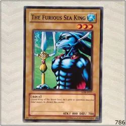 The Furious Sea King - LOB-E027 - Common Unlimited Yugioh - Image 1