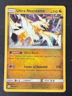 ULTRA NECROZMA 164/236 CEC COSMIC ECLIPSE POKEMON CARD TCG NM 2019 HOLO - Image 2