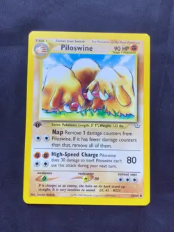 Pokemon Cards: 1st Edition Neo Revelation Uncommon: Piloswine 36/64 - Image 1