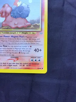 Pokemon Cards: 1st Edition Neo Revelation Uncommon: Magcargo 33/64 - Image 4