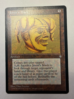 MTG Ice Age Jester's Mask LP RARE - Image 1