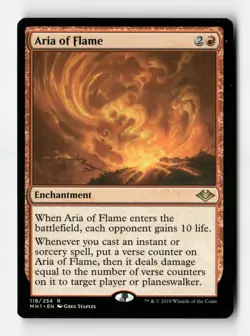 Aria of Flame - #118 - Non Foil - MTG - Near Mint - Image 1