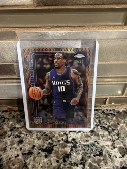 2025/26 Topps Chrome Basketball DeMar DeRozan Orange Ball Refractor /25 #240 - Image 1