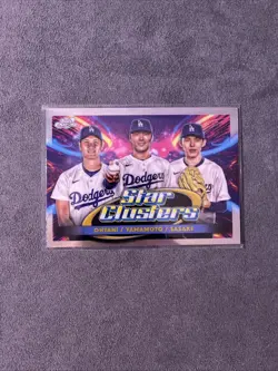 2025 Topps Cosmic Chrome - Triple Star Clusters Shohei Ohtani, Roki Sasaki,... - Image 1