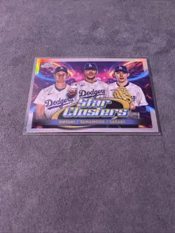 2025 Topps Cosmic Chrome - Triple Star Clusters Shohei Ohtani, Roki Sasaki,... - Image 2