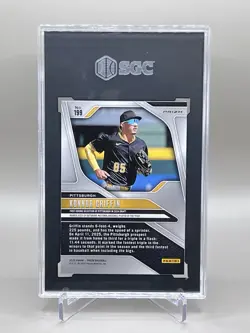Konnor Griffin 2025 Panini Prizm Pink Ice SGC-9.5 MINT+ RC Pirates #199 - Image 2