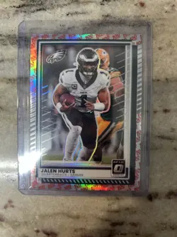 2025 Optic Donruss Jalen Hurts 100 💯 Emoji Ssp #14 - Image 1