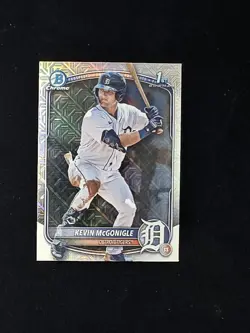 Topps 2025 Bowman Mojo Refractor Kevin McGonigle Detroit Tigers #BCP-79 Rookie - Image 1